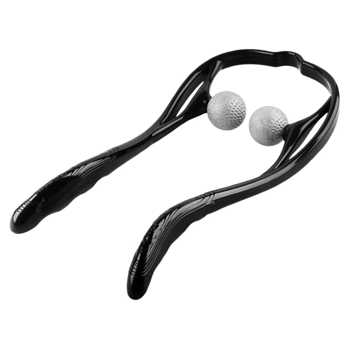 Masseur cervical Shiatsu manuel FITPERT, balles grises texturées, cadre en U flexible.